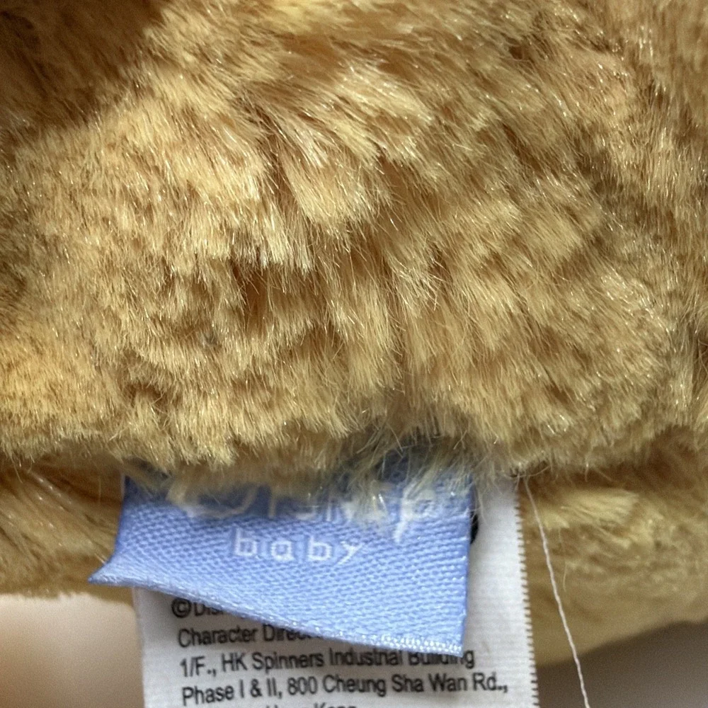 Disney Winnie The Pooh Plush Rattle Bear Weighted Heavy Soft‎ Stuffed Toy 13inch